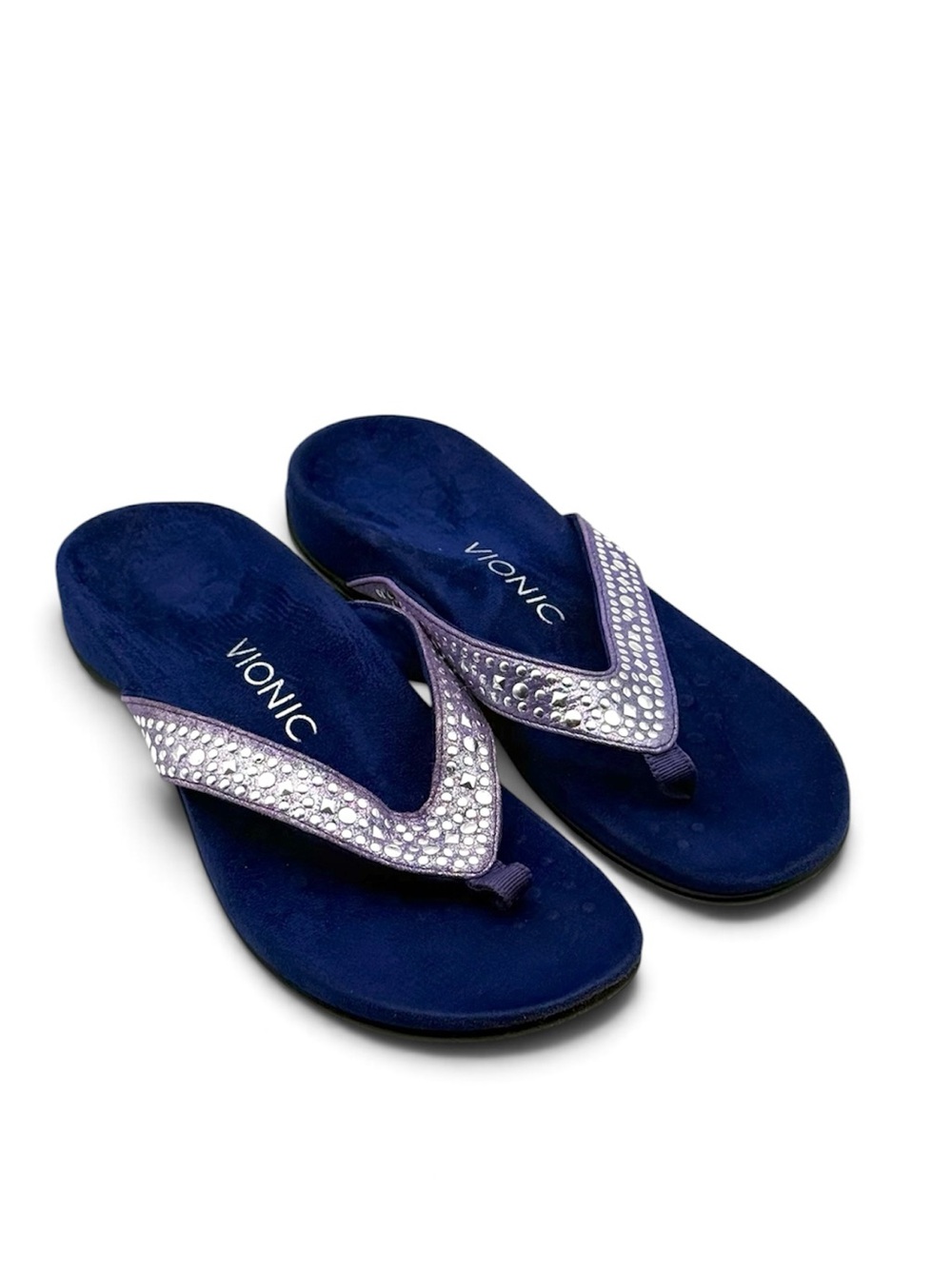 Vionic Marilla Sandal Blue Purple Embellished 6